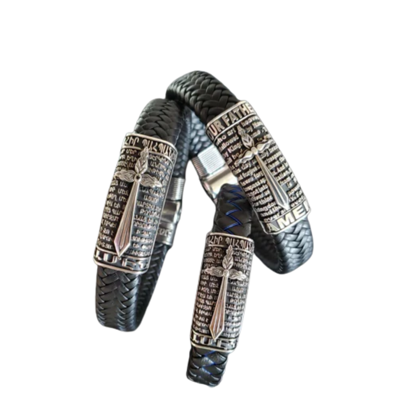 Bahir Bahbanir Vartan Cross magnet leather bracelet